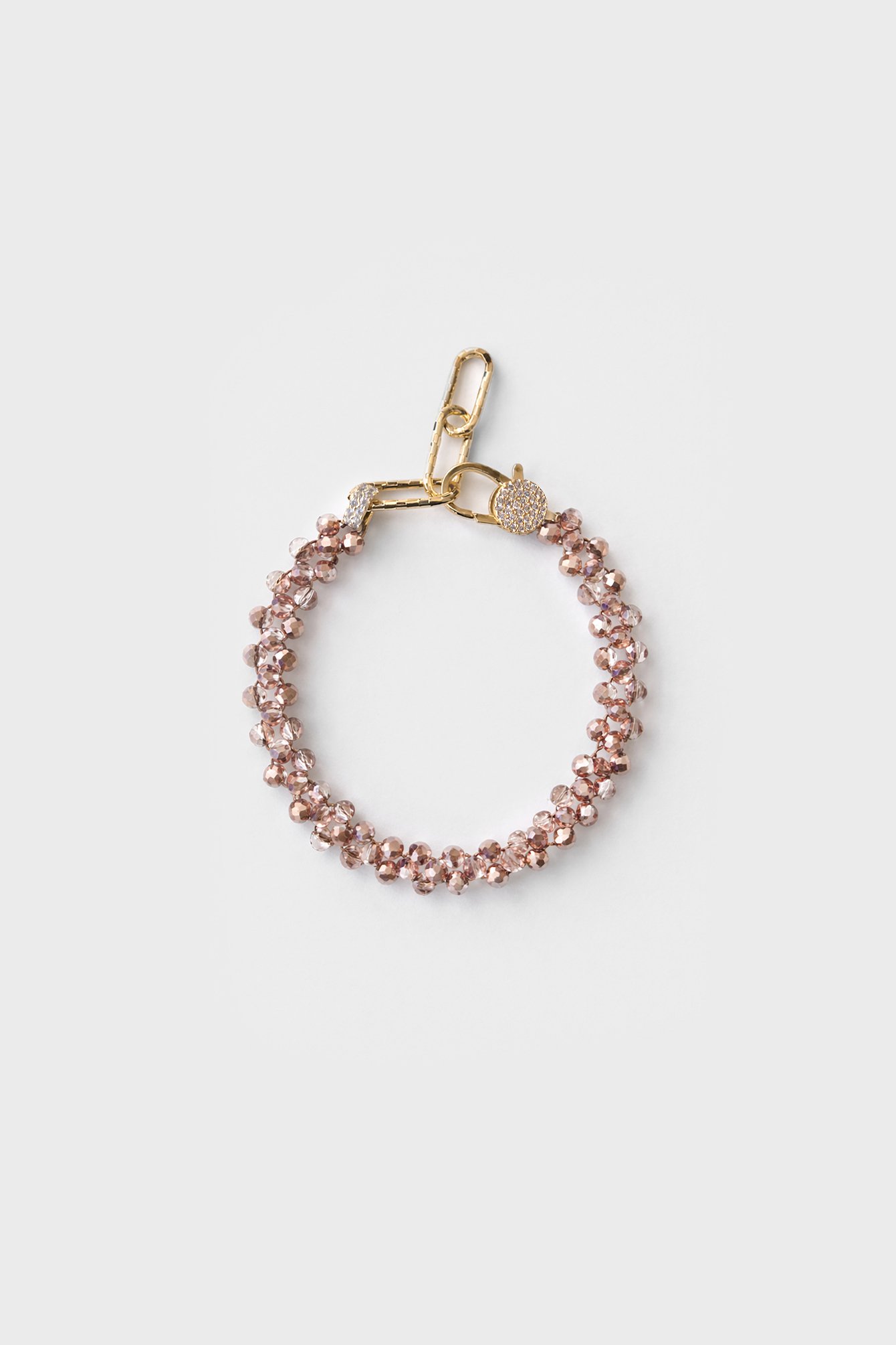 624/B6 Bransoletka z Kryształów Rose Gold