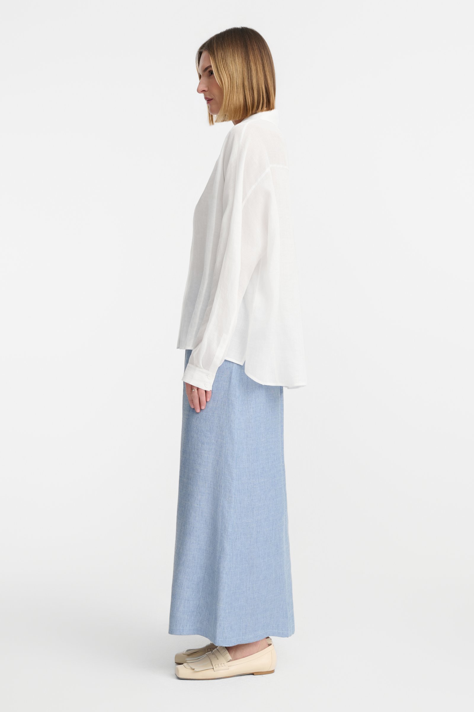 562/B6 Lekka koszula z rękawem kimono