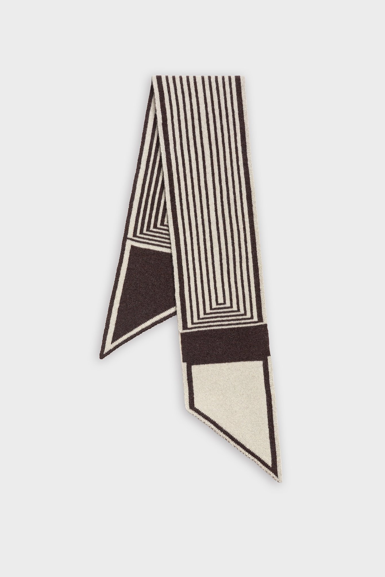 1710/B5 Szal z Kaszmiru w Geometryczny Wzór