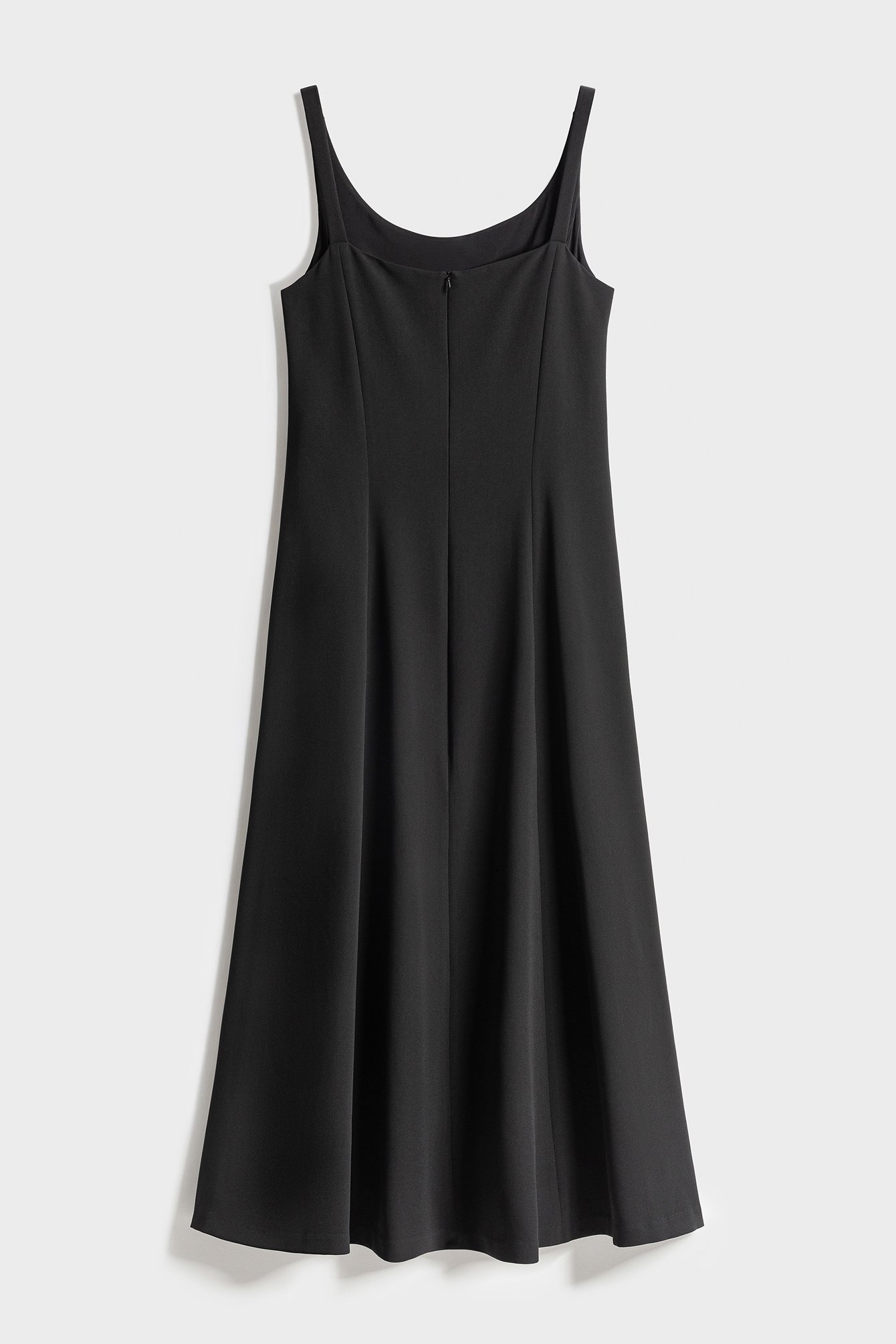 1581/B6 Black strappy maxi dress
