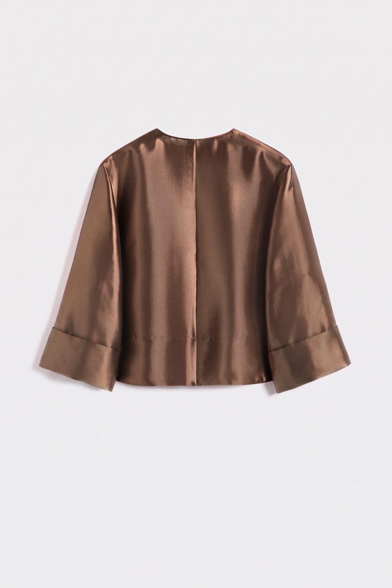 1033/B6 A warm brown shawl with a sheen