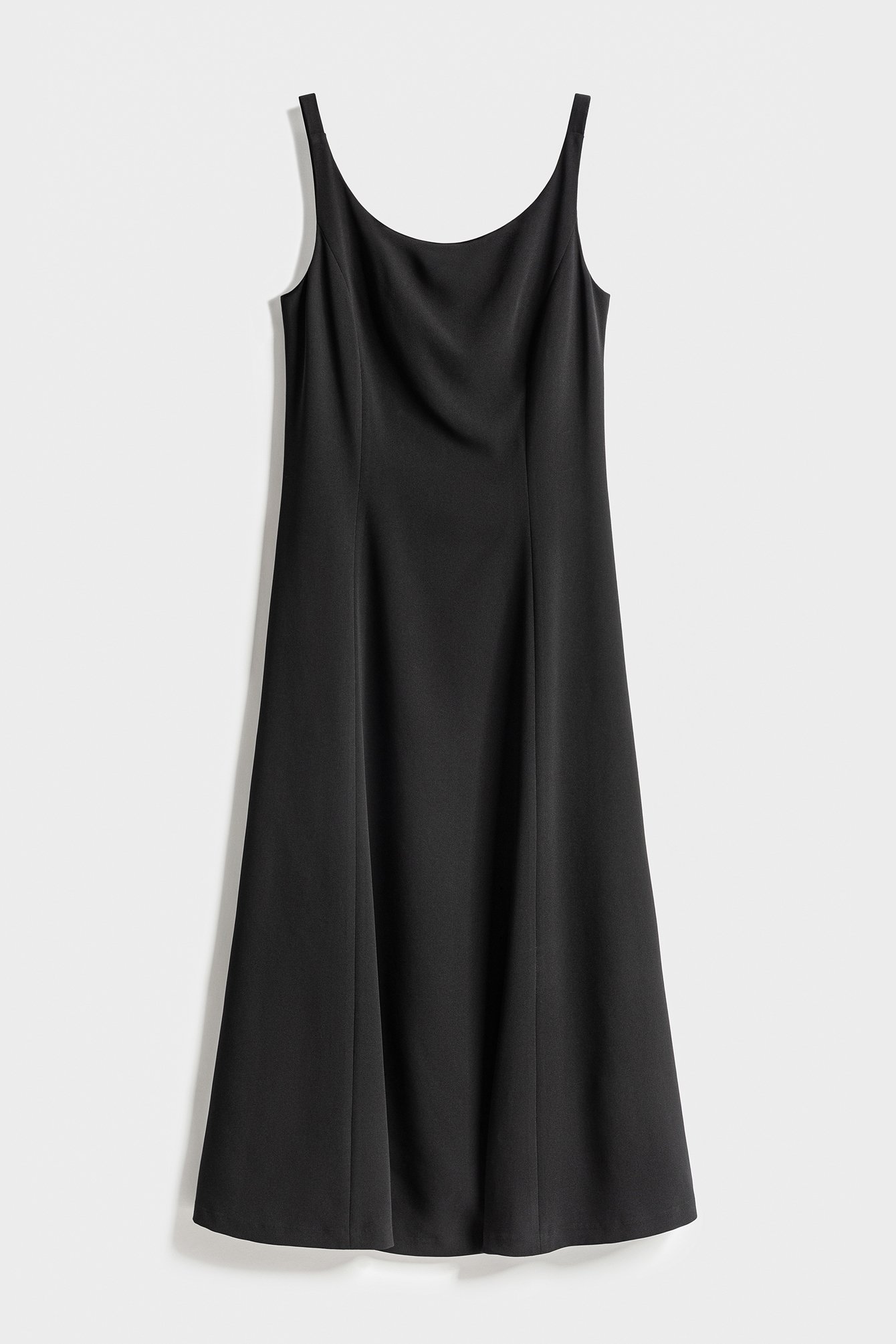 1581/B6 Black strappy maxi dress