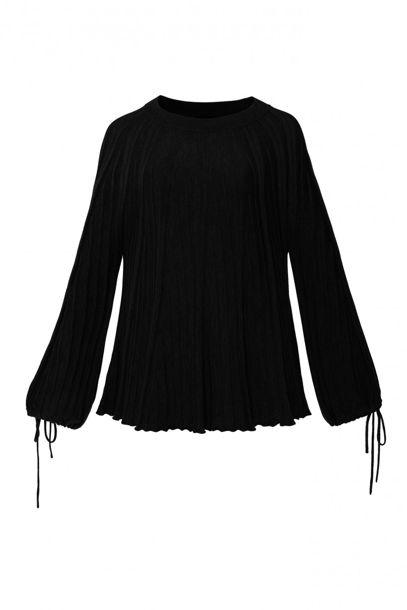 Wełniany sweter w kolorze czarnym