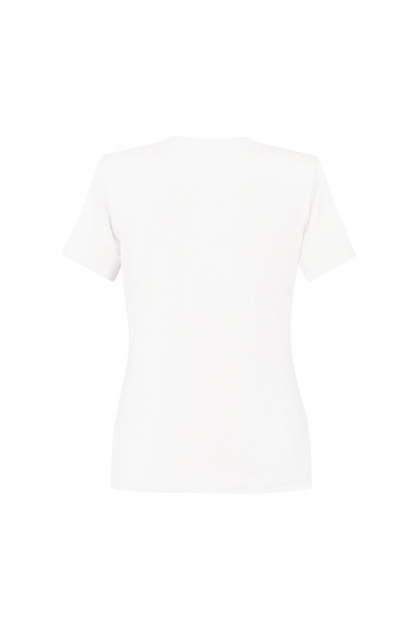 Bawełniany biały T-shirt