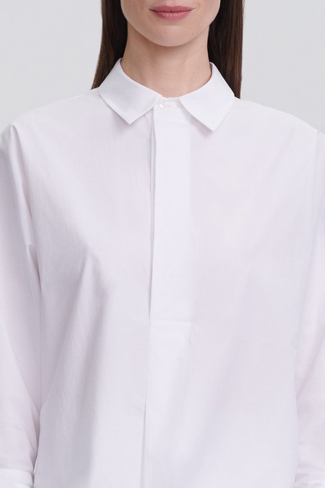 Biała koszulowa bluzka