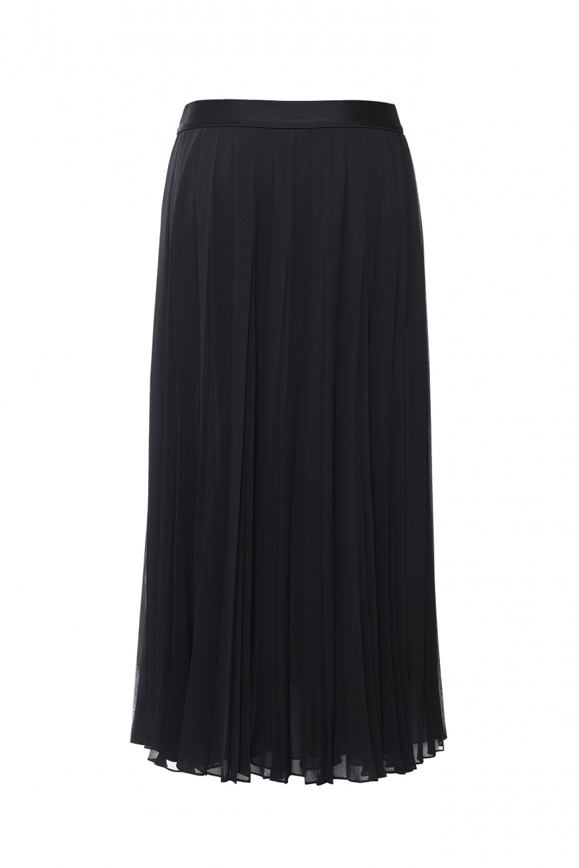 Plisowana spódnica w kolorze czarnym
