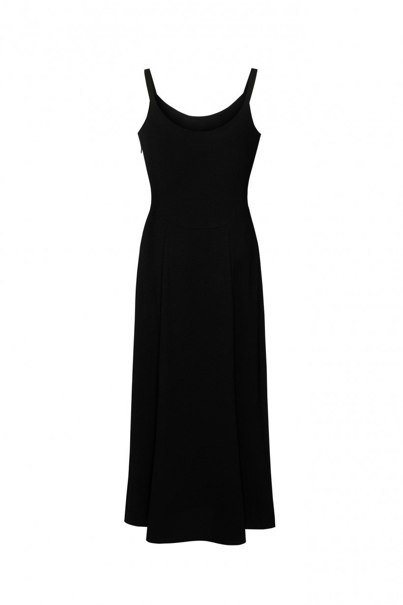 Czarna suknia dwuczęściowa