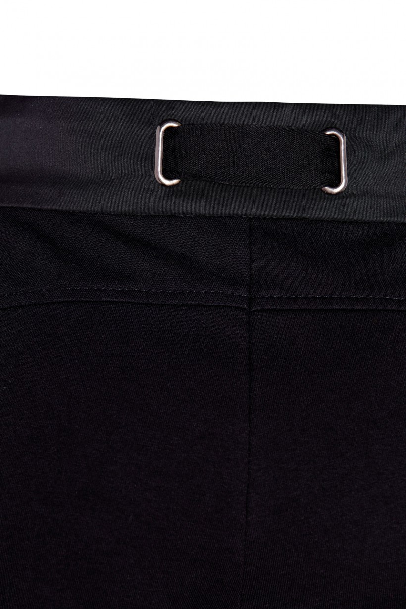 Spodnie z ozdobną tasiemką w kolorze czarnym 