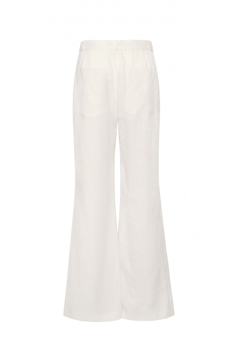 Szerokie białe spodnie