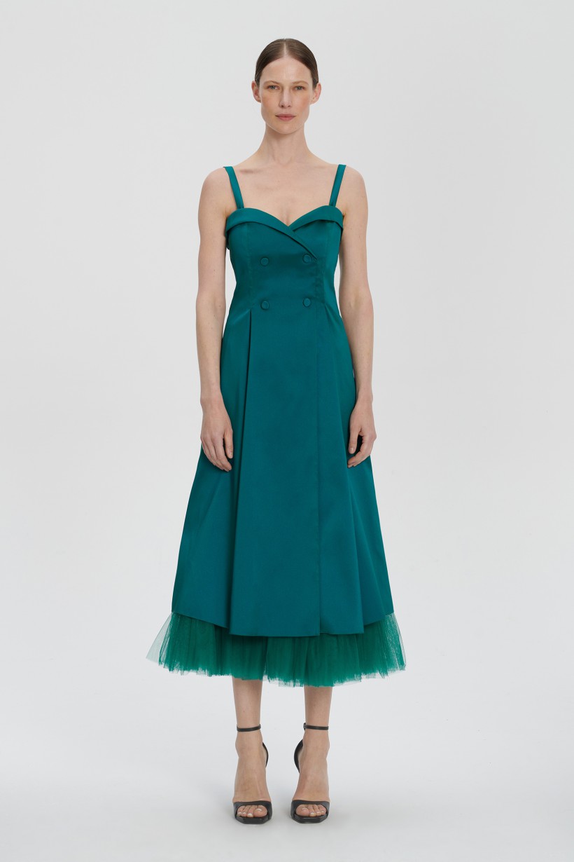 Suknia balowa w kolorze zielonym