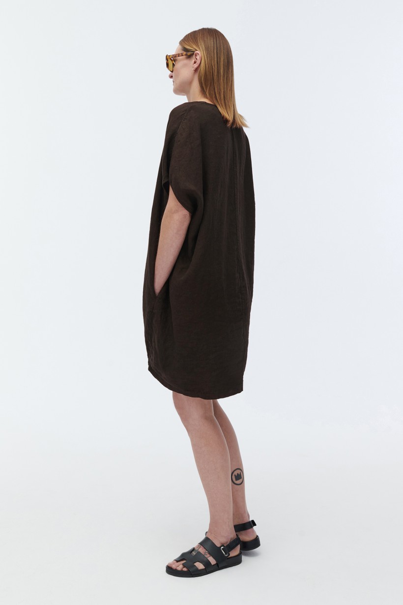 Lniana sukienka oversize