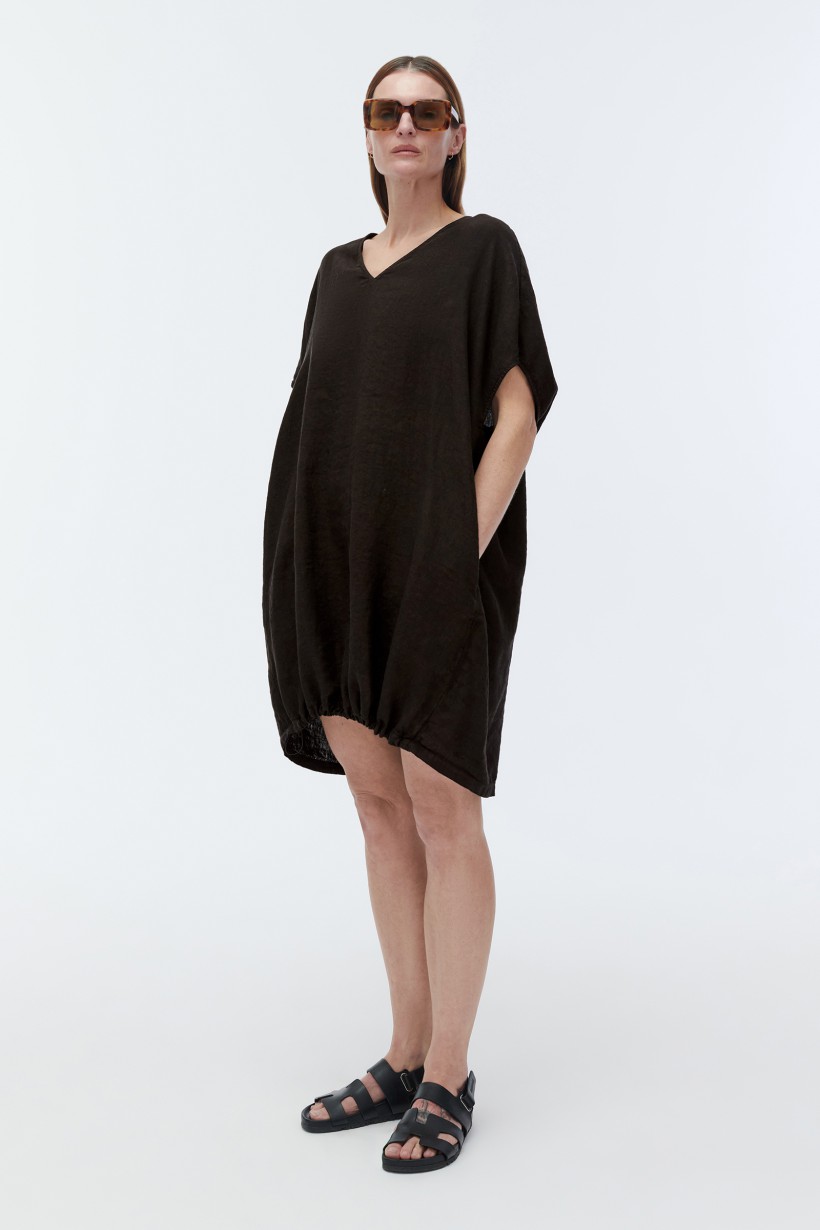 Lniana sukienka oversize