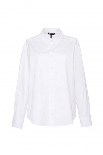 Biała koszula o prostym kroju z bawełny organicznej