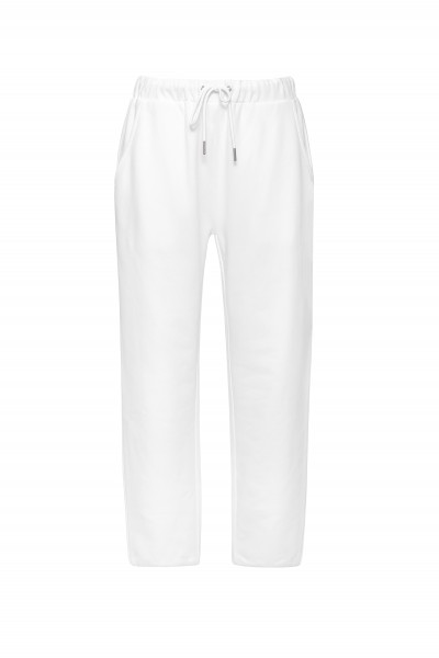 Białe spodnie dresowe