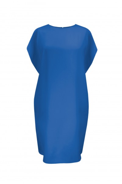 Kobaltowa sukienka oversize