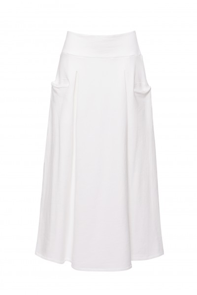 Spódnica dresowa w kolorze białym 