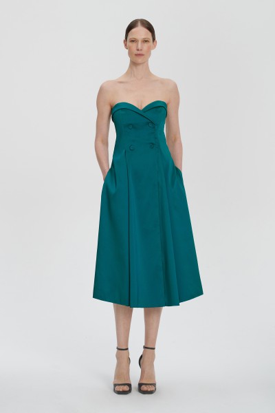 Suknia balowa w kolorze zielonym